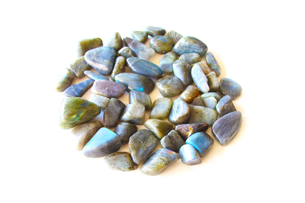 Labradorite Tumble Stones. 1 Kg Bag