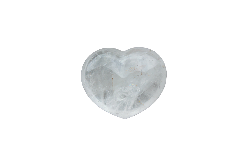 Quartz - #2 - Gemstone Small Jewelry Heart Carvings