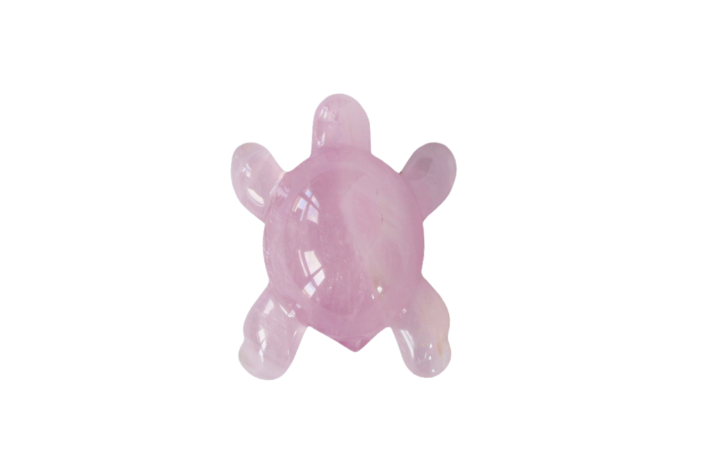 Rose Quartz Small Turtle Carvings - Price per Piece