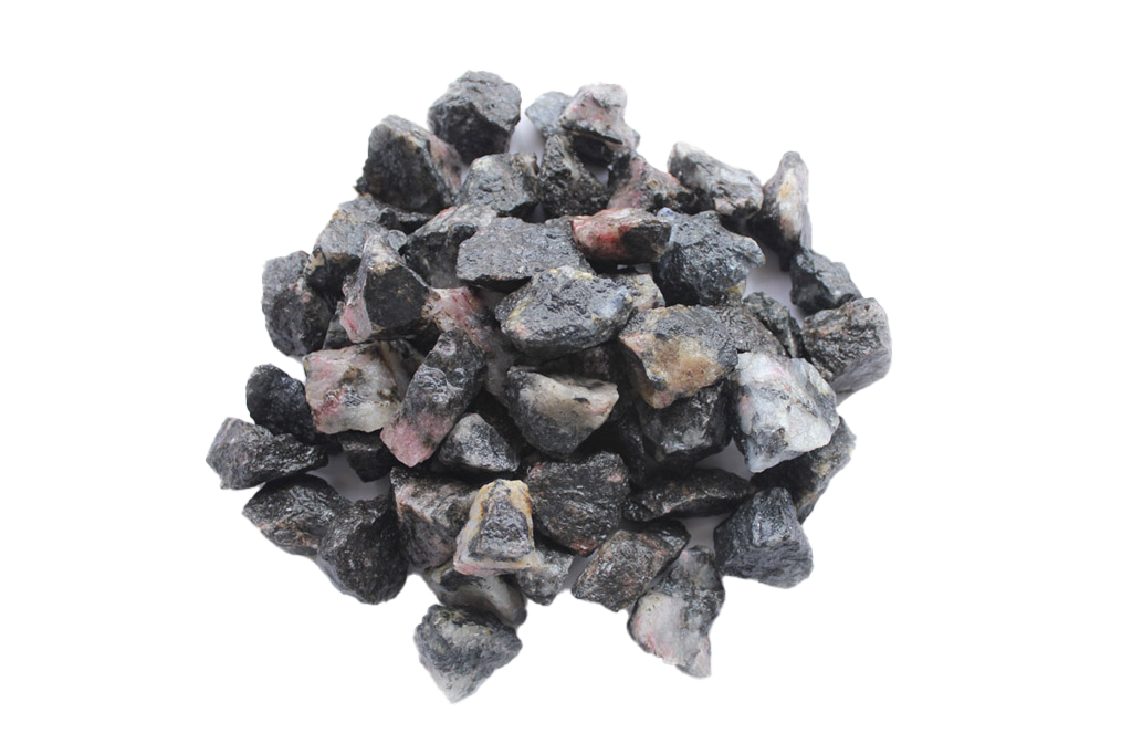 Rhodonite Gem Decor Rough. 1 Kg Bag