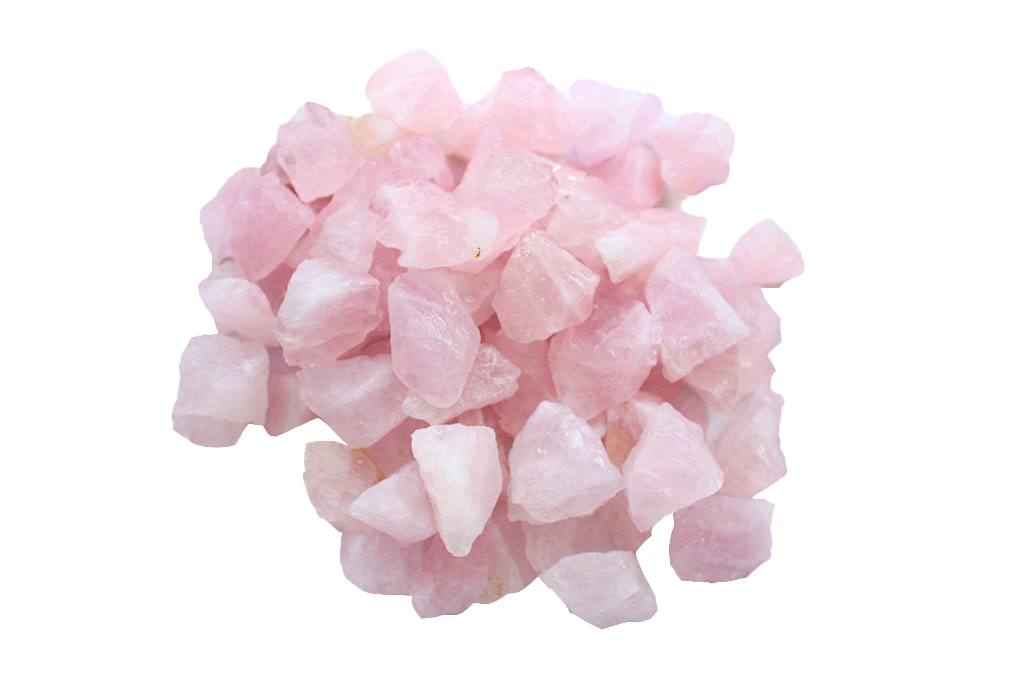 Rose Quartz Gem Decor Rough. 1 Kg Bag