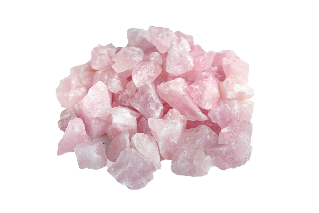 Rose Quartz Gem Decor Rough. 1 Kg Bag