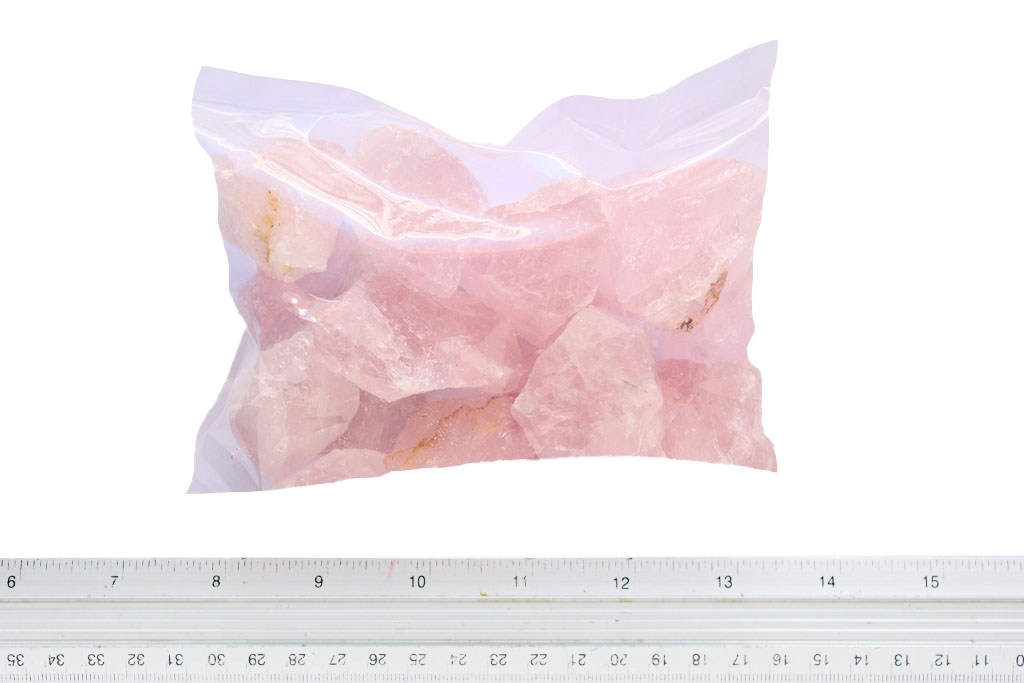 Rose Quartz Gem Decor Rough. 1 Kg Bag