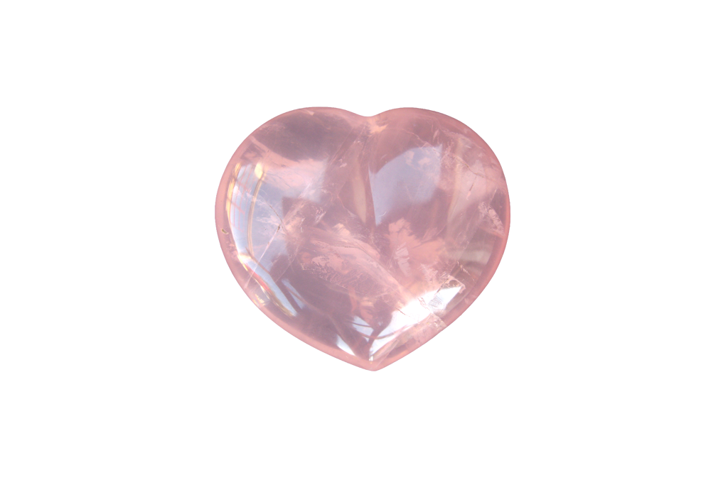 Star Quartz Gemstone Heart Carvings - 2 in - Price per Piece