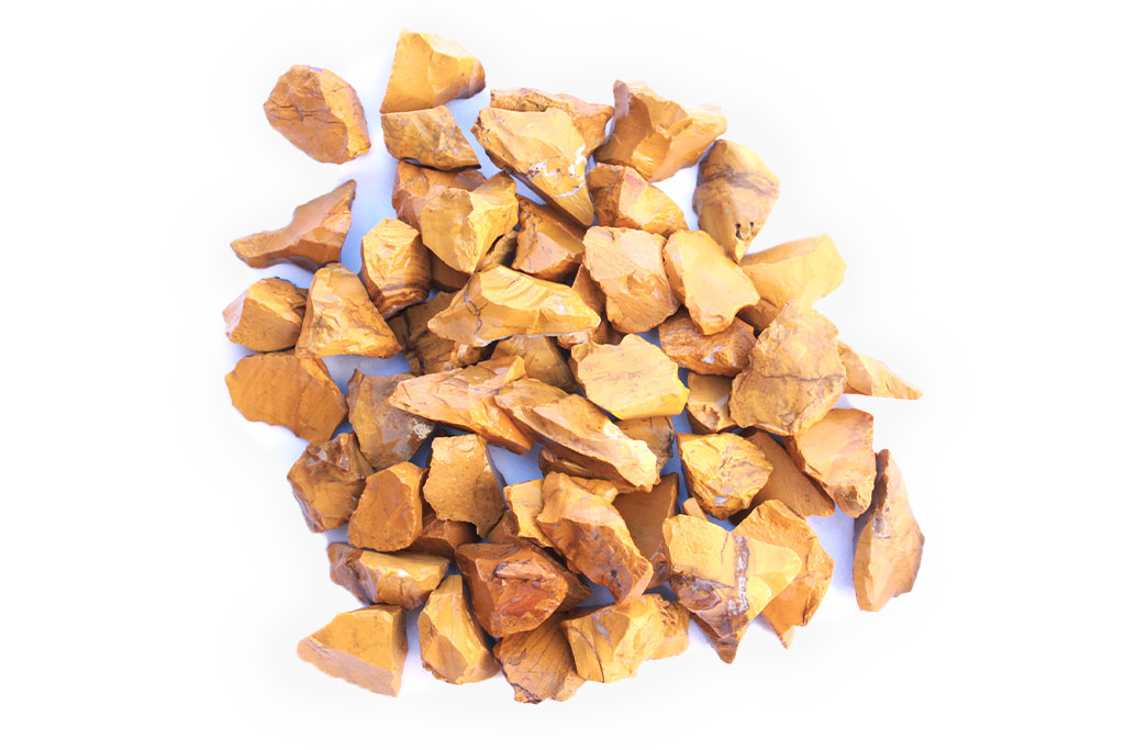 Yellow Jasper Gem Decor Rough. 1 Kg Bag