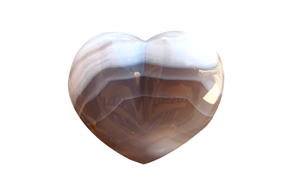Agate Gemstone Heart Carvings - 2.5 in - Price per Piece
