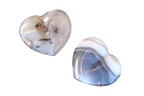 Agate Gemstone Heart Carvings - 2.5 in - Price per Piece