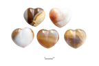 Agate Gemstone Heart Carvings - 2.5 in - Price per Piece