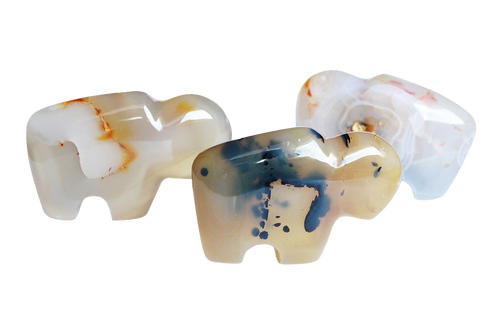 Agate Natural Hand-carved buffalo gemstones from Madagascar. Madagascar Minerals. Mineral Resources Madagascar