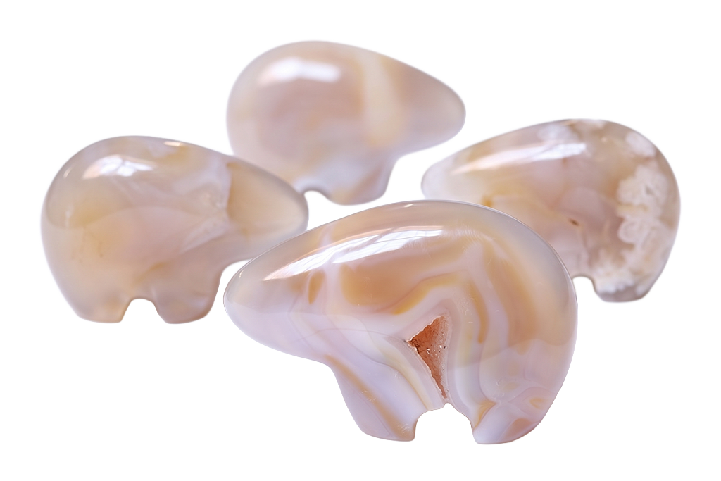 Agate Bear Carvings - Price per Piece