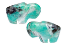 Amazonite Natural Hand-carved buffalo gemstones from Madagascar. Madagascar Minerals. Mineral Resources Madagascar