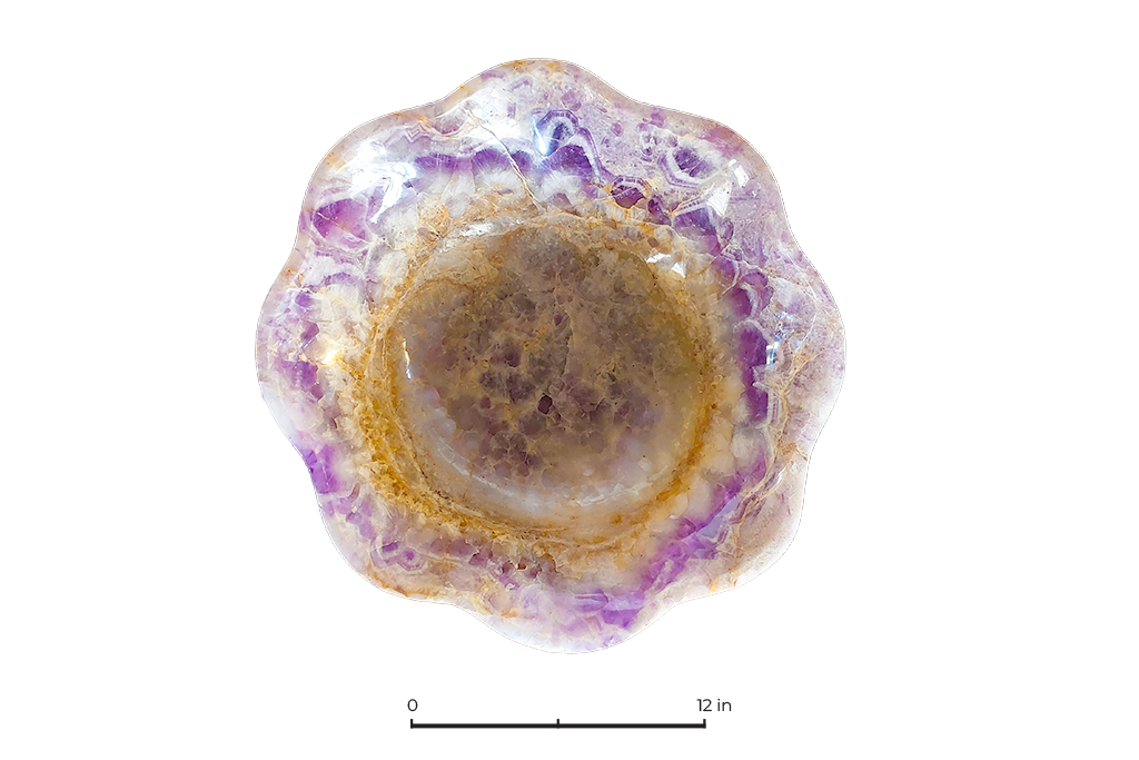 Amethyst Large Wavy Bowl - 24 in - Price per Piece