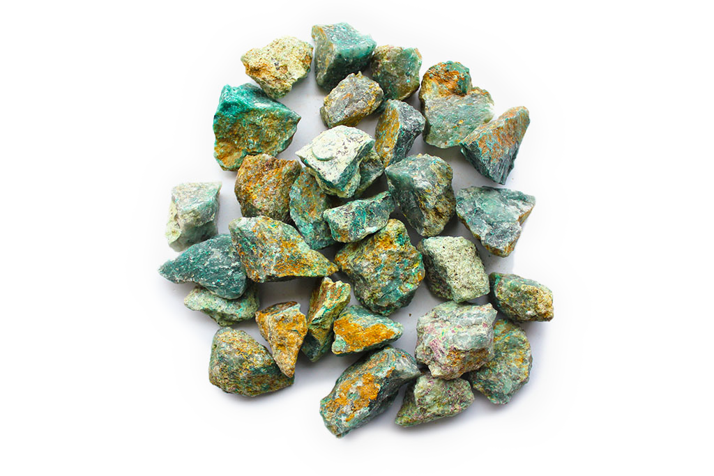 Chrysocolla Gem Decor Rough. 1 Kg Bag