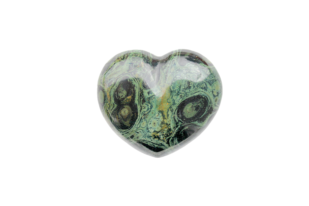 Crocodile Jasper Gemstone Heart Carvings - 2 in - Price per Piece