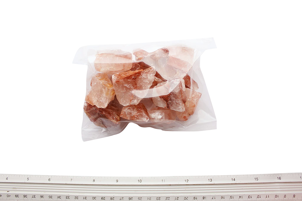 Fire Quartz Gem Decor Rough. 1 Kg Bag