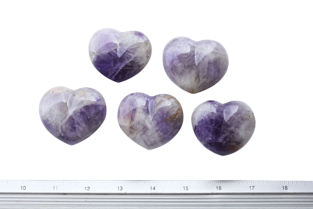 Agate Gemstone Heart Carvings - 2 in - Price per Piece