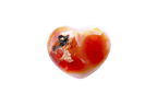 Carnelian Gemstone Heart Carvings - 2 in - Price per Piece