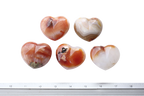 Agate Gemstone Heart Carvings - 2 in - Price per Piece