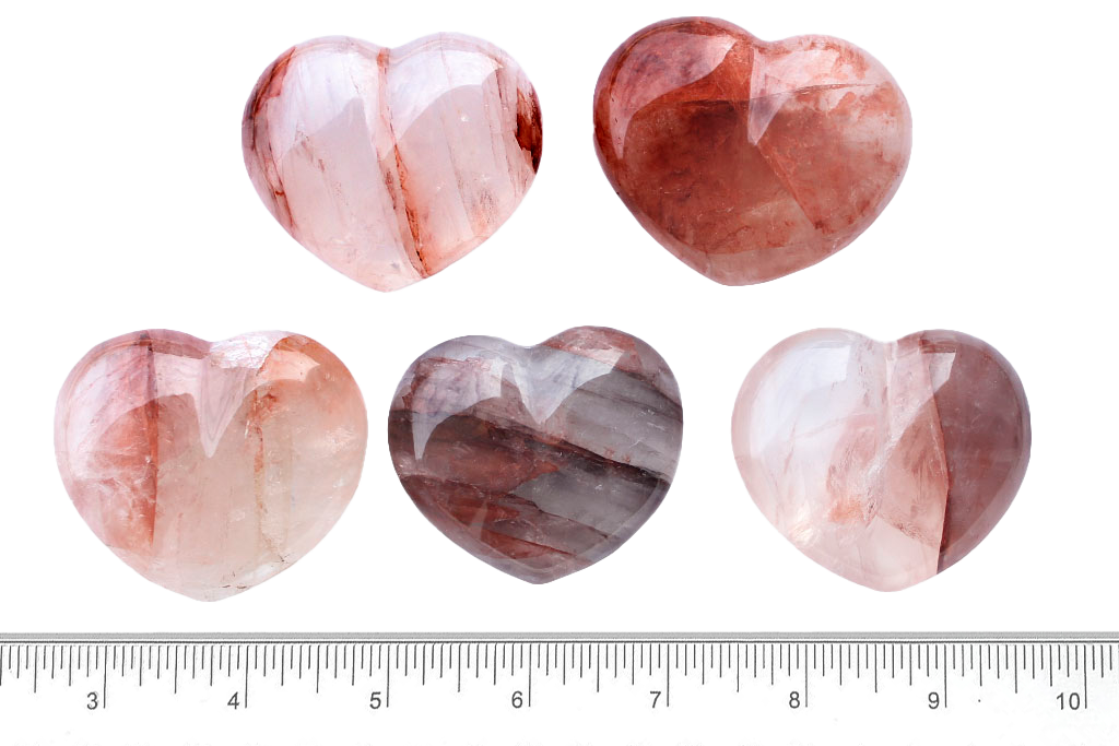 Agate Gemstone Heart Carvings - 2 in - Price per Piece