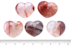 Agate Gemstone Heart Carvings - 2 in - Price per Piece