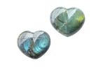 Labradorite - Blue - Gemstone Heart Carvings - 2 in - Price per Piece