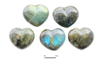 Labradorite - Blue - Gemstone Heart Carvings - 2 in - Price per Piece