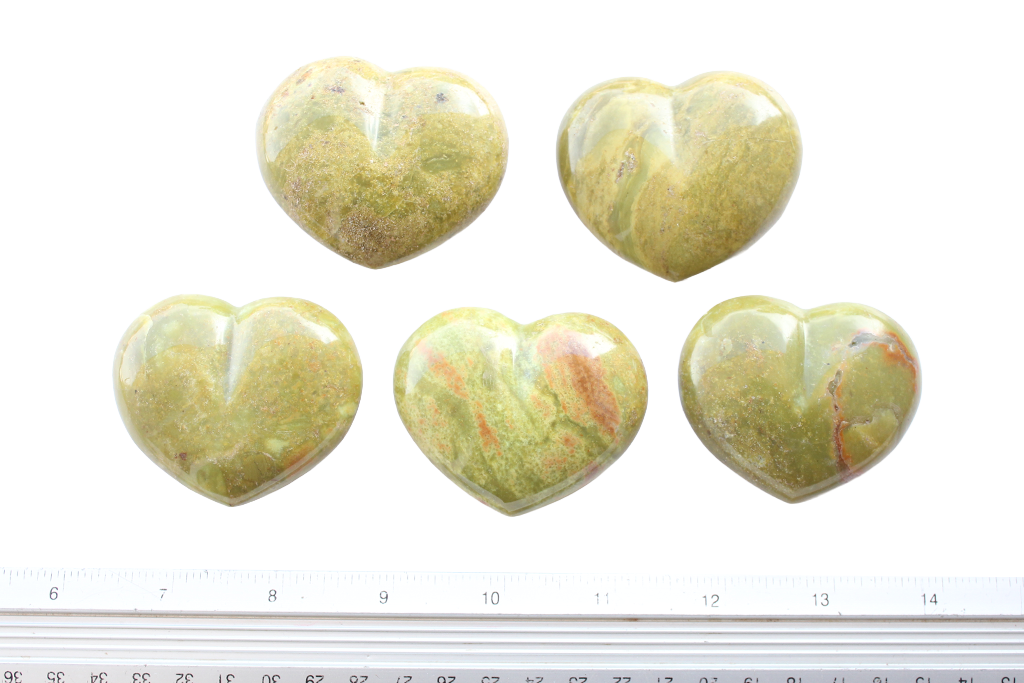 Agate Gemstone Heart Carvings - 2 in - Price per Piece