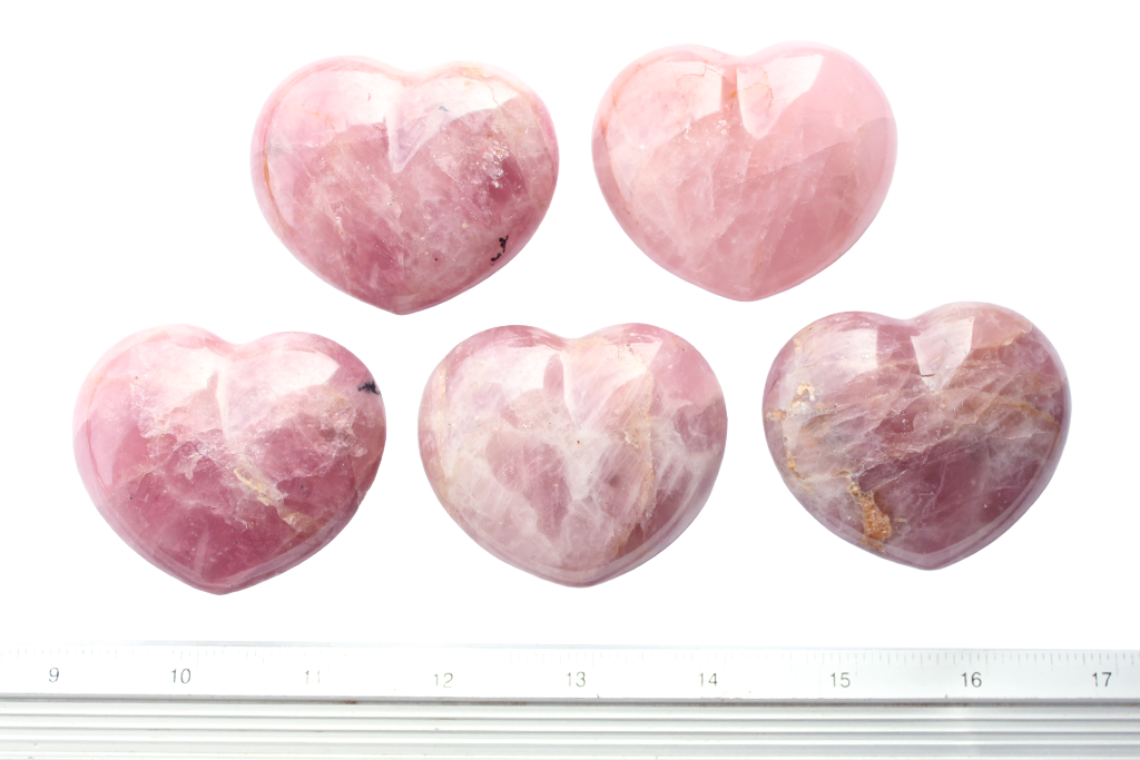 Agate Gemstone Heart Carvings - 2 in - Price per Piece
