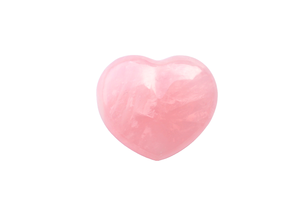 Red Rose Quartz Gemstone Heart Carvings - 2 in - Price per Piece