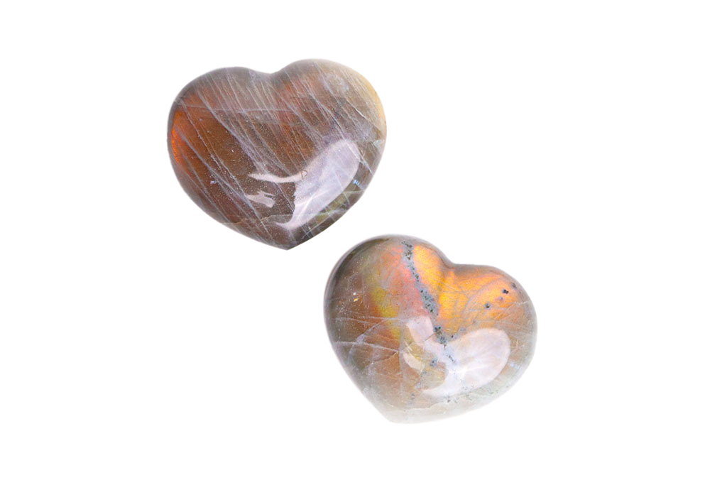 Agate Gemstone Heart Carvings - 2 in - Price per Piece