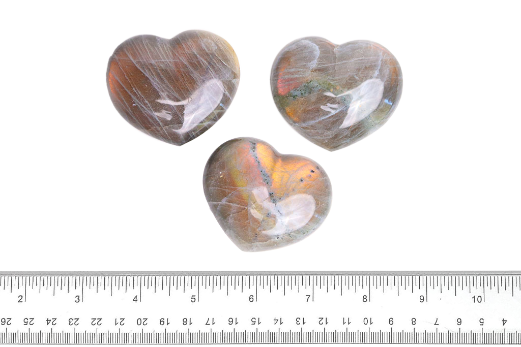Agate Gemstone Heart Carvings - 2 in - Price per Piece
