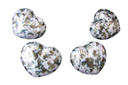 Indigo Gabbro Gemstone Heart Carvings - 2 in - Price per Piece