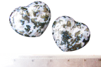Indigo Gabbro Gemstone Heart Carvings - 2 in - Price per Piece