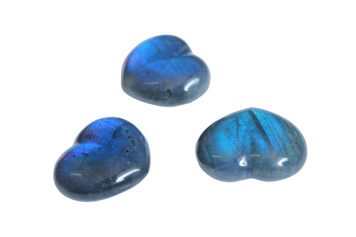 Labradorite Gemstone Small Jewelry Heart Carvings