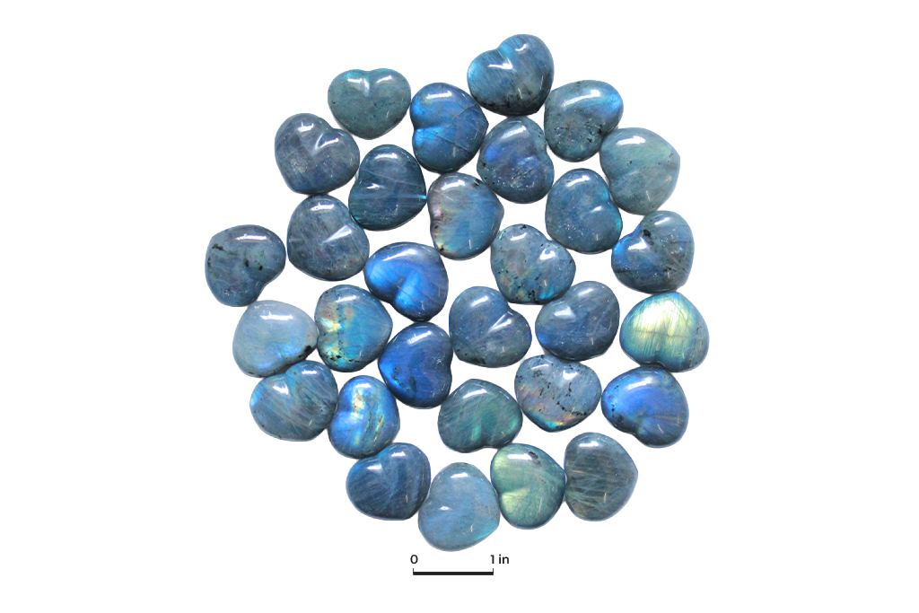 Labradorite Gemstone Small Jewelry Heart Carvings