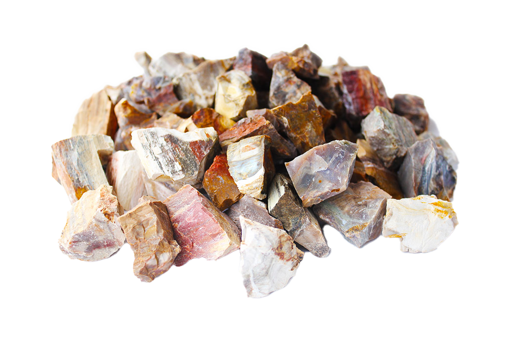 Petrified Wood Gem Decor Rough. 1 Kg Bag