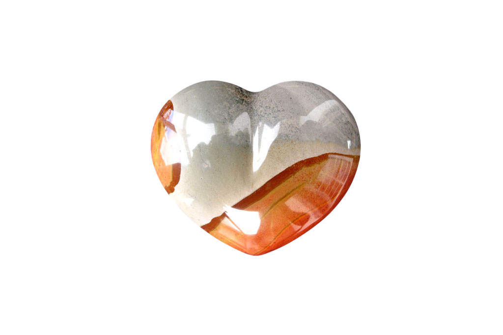 Desert Jasper Gemstone Heart Carvings - 2 in - Price per Piece