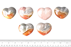 Desert Jasper Gemstone Heart Carvings - 2 in - Price per Piece