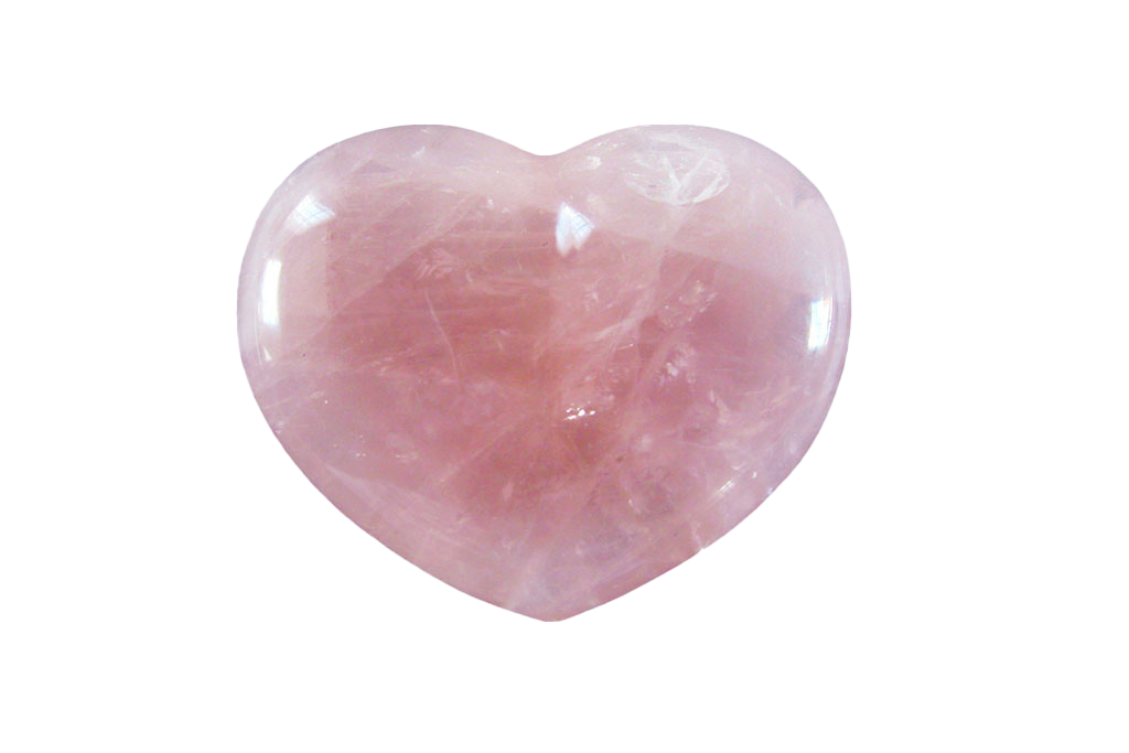 Rose Quartz Gemstone Heart Carvings - 2.5 in - Price per Piece